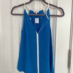 Joie blue tank with white detail